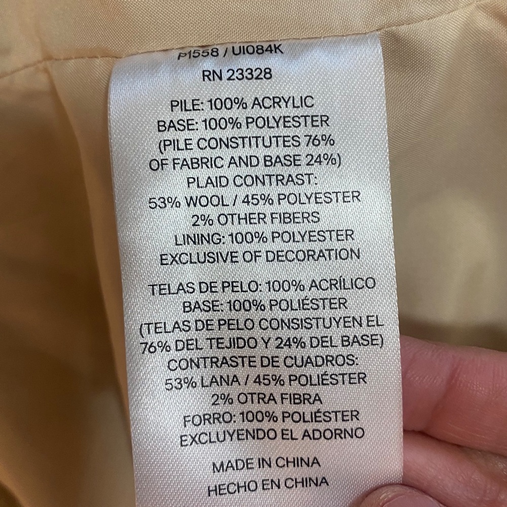 Pendleton Sherpa zip front jacket. Small - Picture 10 of 13